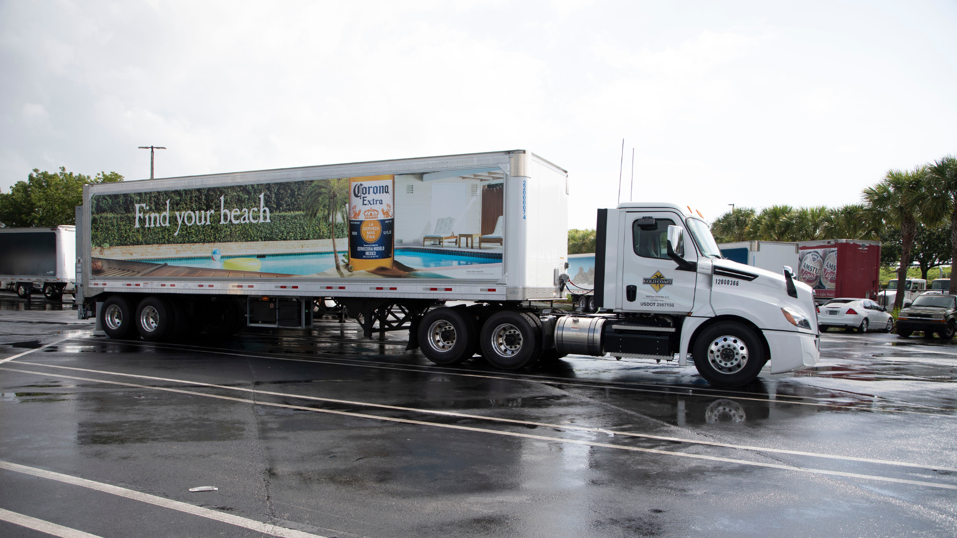 gold coast beverage delivery truck